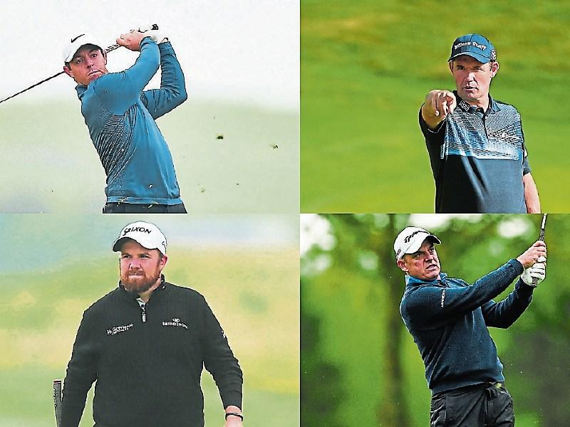 Rory McIlroy, Padraig Harrington, Shane Lowry and Paul McGinley will play a 'behind closed doors' fourball in Adare Manor Pictures: Sportsfile