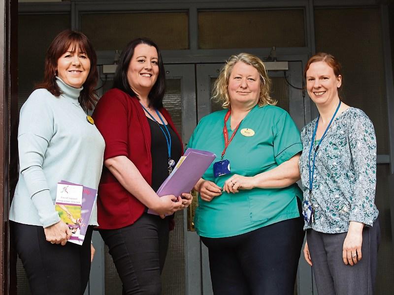 Anne Hegarty, head of medical social work services, UL Hospitals Group; Eimear Smalle, medical social worker; Miriam Nolan, antenatal clinic and Ciara Lawlor, medical social worker
