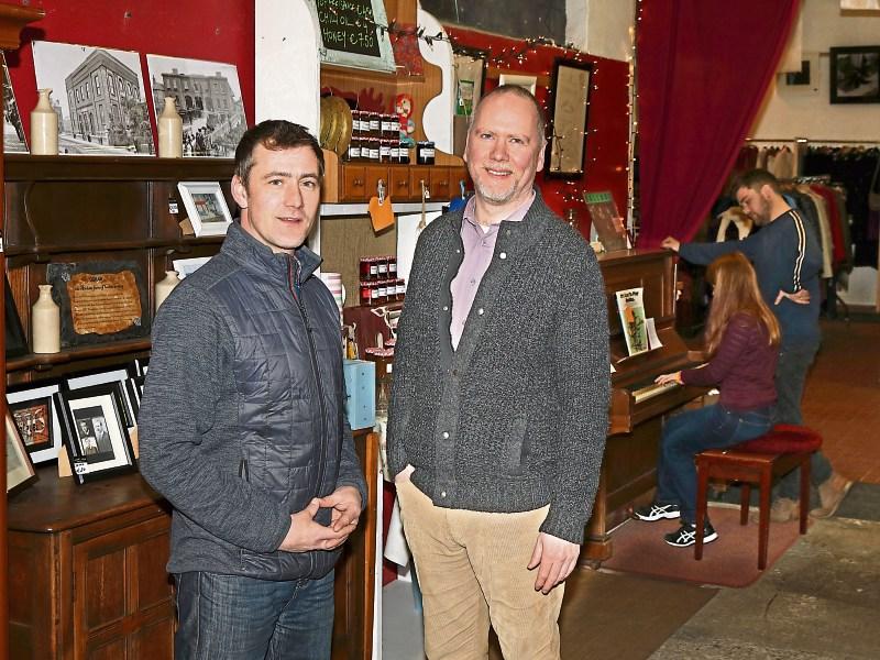 Mark Sheehan and David Irwin, owners of Lucky Lane, pictured in the rather unique outlet in an alcove Picture: Adrian Butler