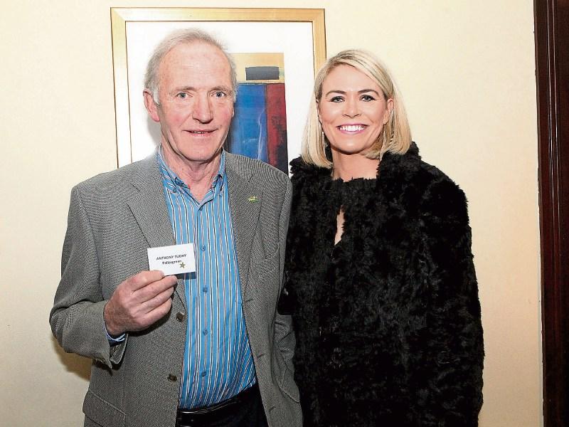 Tony Tuohy, Dromkeen received an award for donating 100 units of blood. He is pictured with his wife, Deirdre  Picture: Dave Gaynor