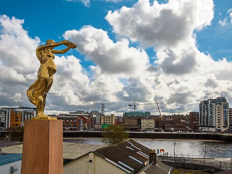 Skyline art: Sanja Iveković’s Lady Rosa of Luxembourg   is part of the EVA International visual art exhibition which will open in various venues on April 14 Picture: Deirdre Power