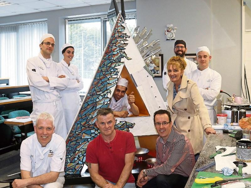 Apprentice culinary staff Mattie Power, Louise Hannon, Javad Hasani, Bernadette Enright, course manager, Jose Mata, Daniel O'Connor, Kieran O'Shaughnessy, Davor Rapaic and Joe Leddin, Mid-West Skills