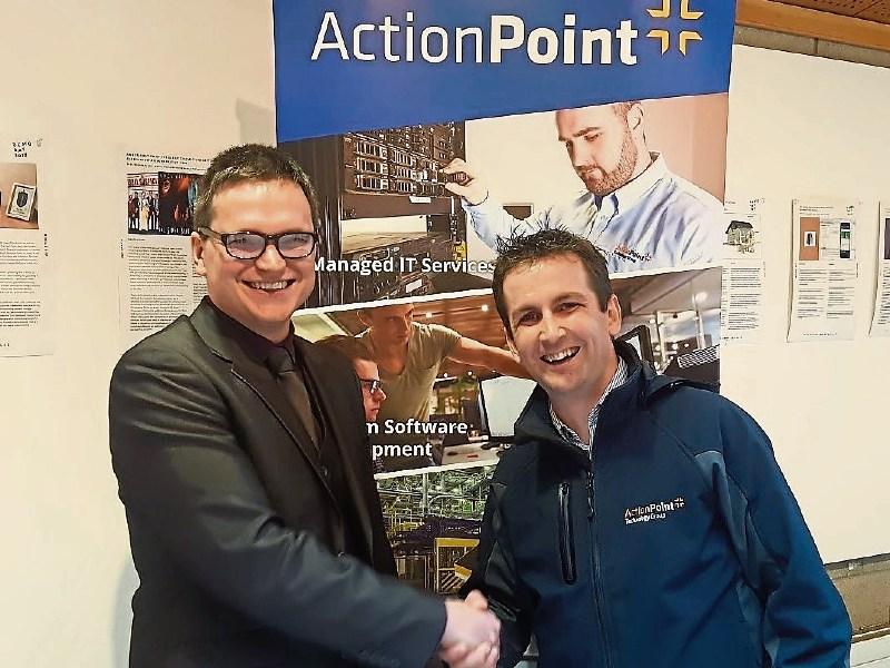 Limerick student on Point as he puts his final year prize on plate