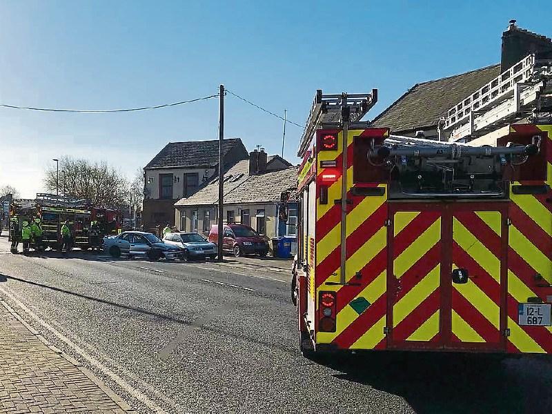 Emergency services respond to two-car collision in Limerick
