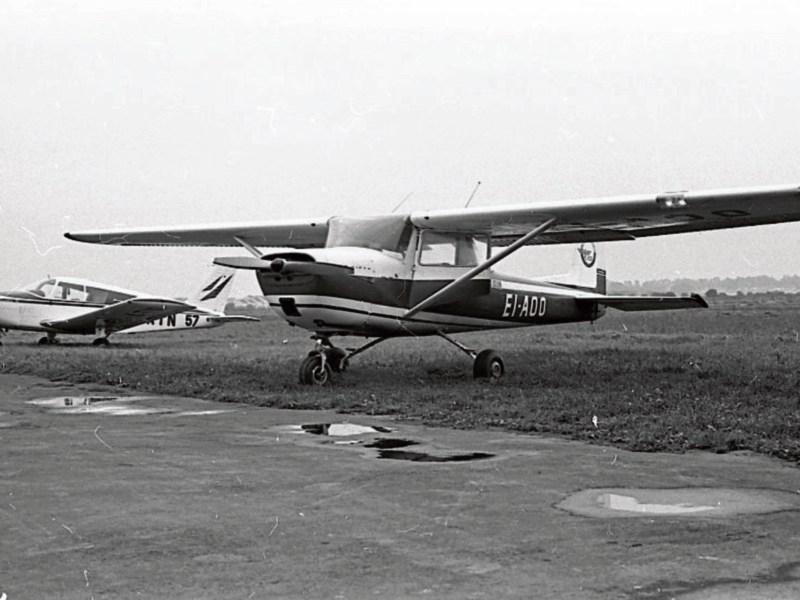 Limerick Flying Club members&rsquo; planes pictured at Coonagh Airfield in October 1971