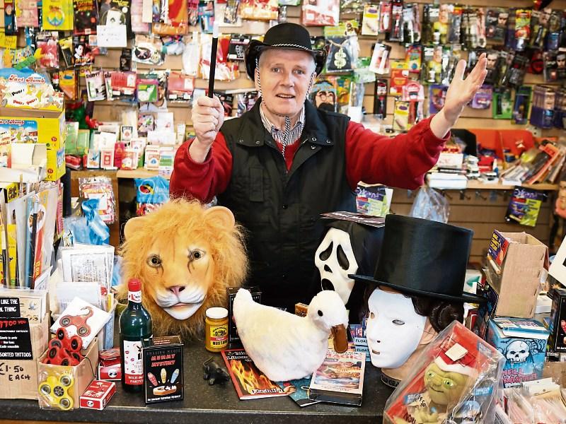 Paddy Clancy, aged 68, will close down the popular Magic Shop this June Picture: Adrian Butler