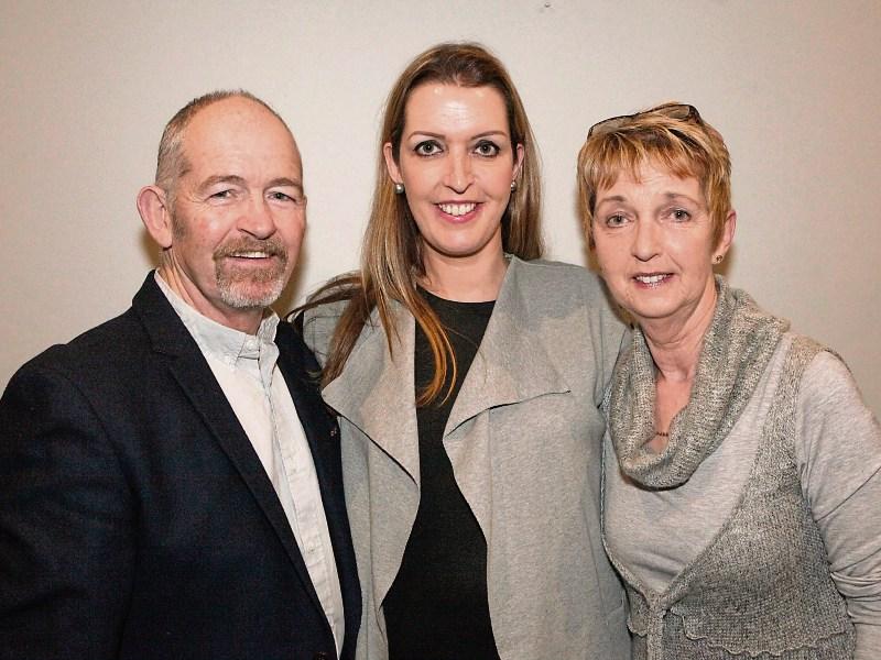 Vicky Phelan with her parents John and Gaby at a recent fundraiser in aid of her treatment fund in Limerick Picture: Dave Gaynor