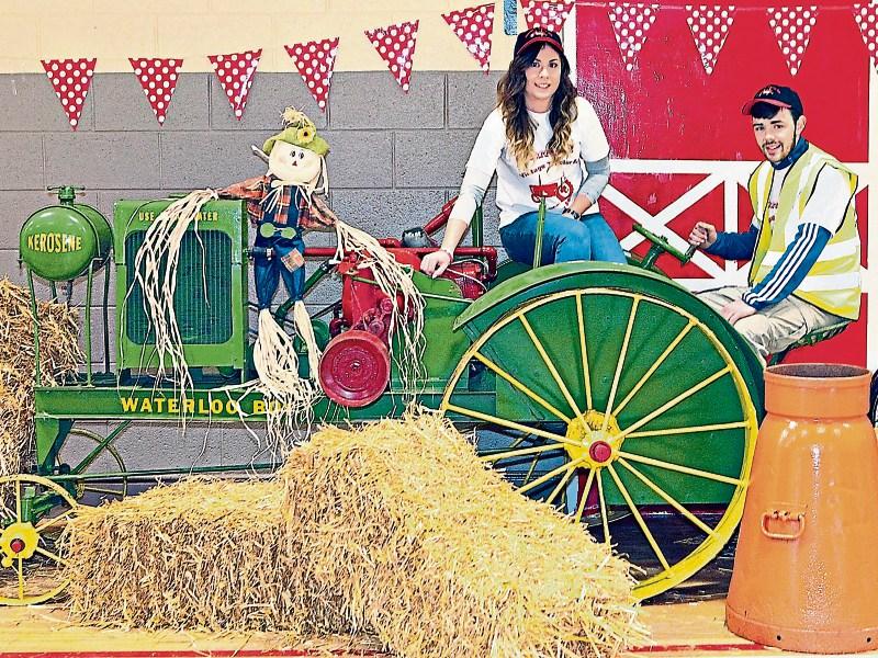 The mum and dad of two-year-old Darragh O’Brien – Patrice and Donnacha – who started the Doon vintage tractor run in memory of their son Picture: Dave Gaynor