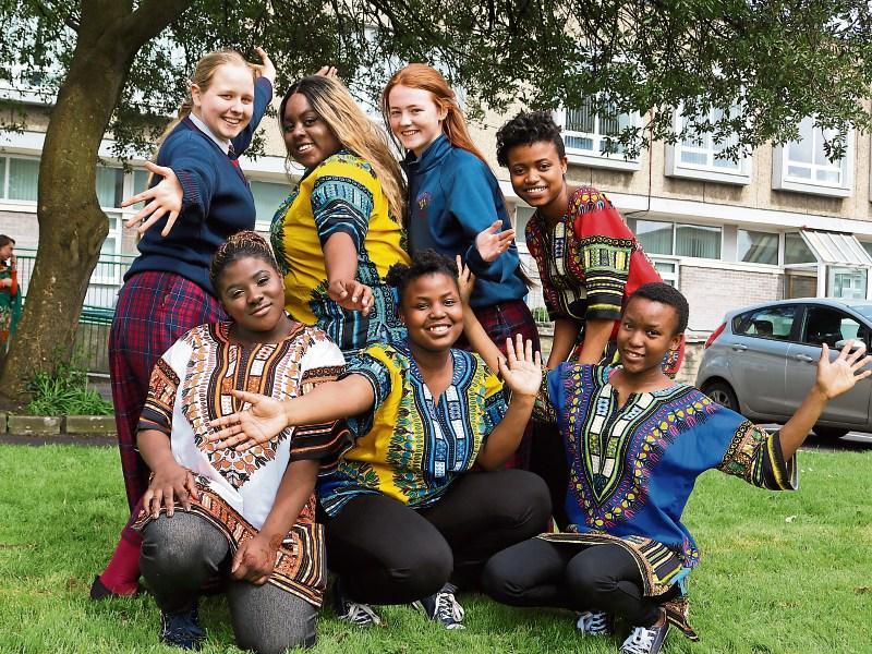 Lucia Babs, Diane and Unami Aron, Klaudia Kotlinska, Frances Oranu, Megan O'Mahony and Emma Inyang  Pictures: Adrian Butler