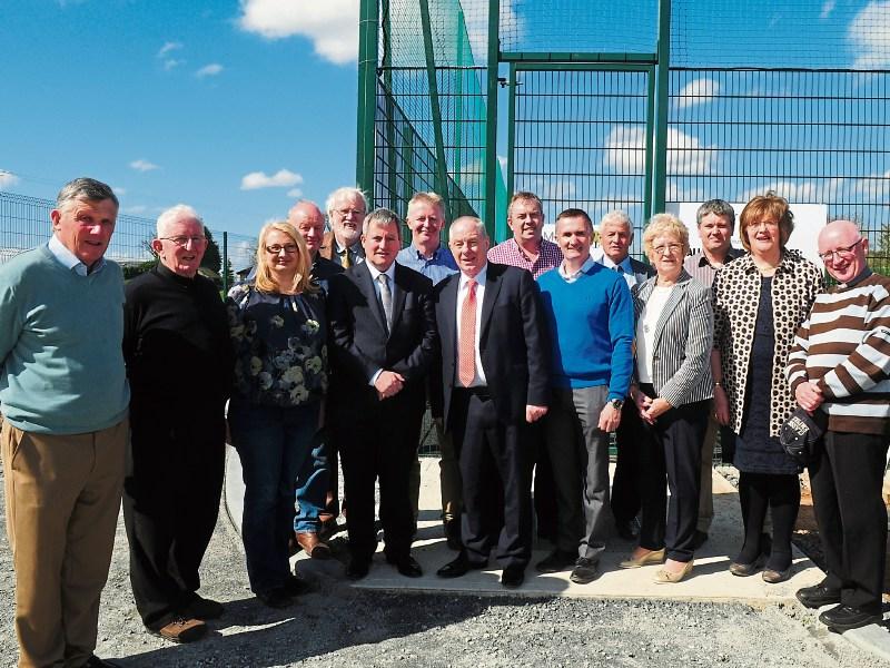 The parish of Murroe-Boher made Mayo man, Minister Michael Ring feel at home on his visit to their state-of-the-art recreational facility Picture: Willie Carey
