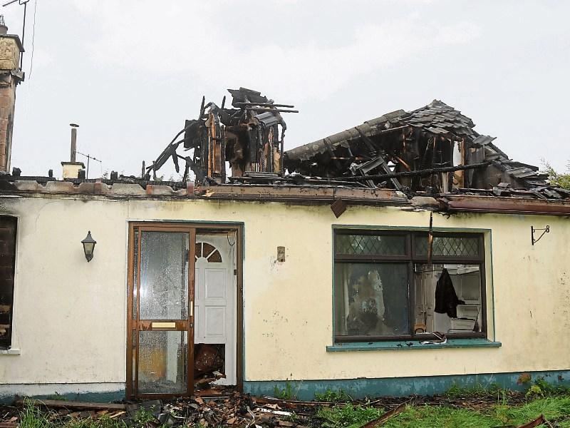 The house in Fedamore was gutted after the incident Picture: Michael Cowhey