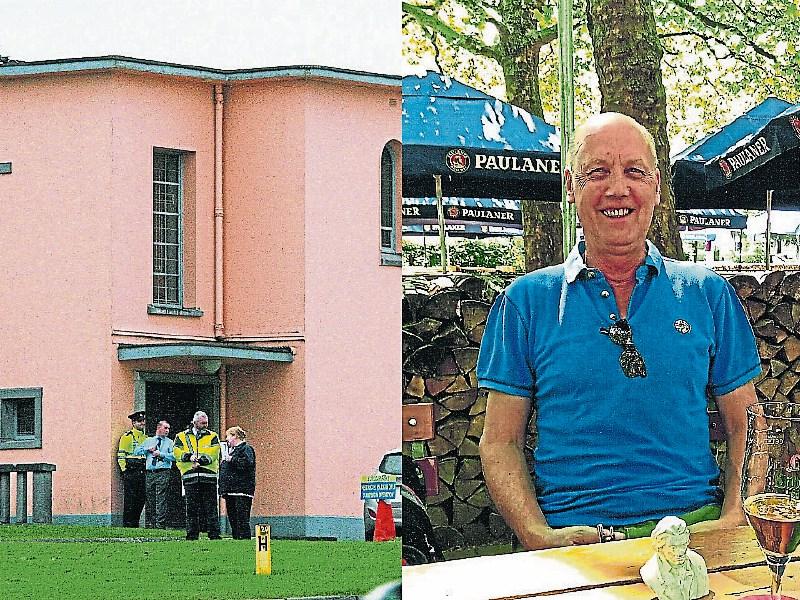 Jack Liston, right, who died aged 67 after a self-inflicted gunshot wound to the chest on January 18, 2017 at the chapel in UHL