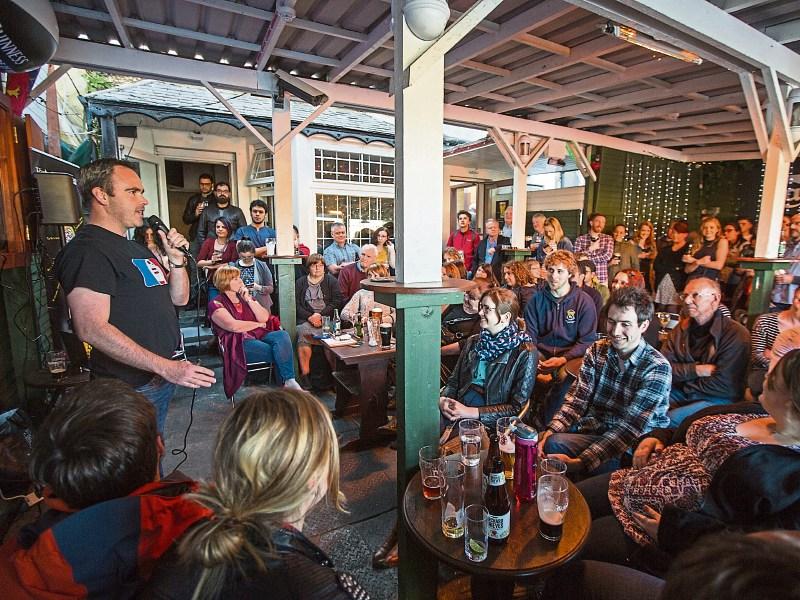 Dr Mark Campbell speaking at last year's Pint of Science event in JJ Bowles Picture: Sean Curtin/True Media