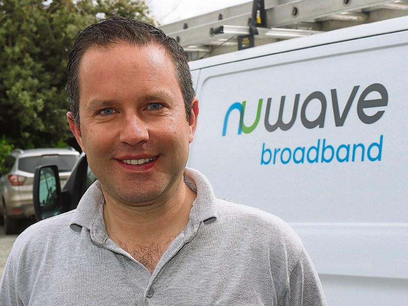&lsquo;We cover areas where people struggle to get acceptable levels of broadband through their phone lines&rsquo;: Fergal Favier, pictured at NuWave&rsquo;s premises in Bruff 