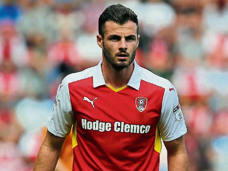 Limerick's Anthony Forde celebrates Rotherham's Wembley play-off win