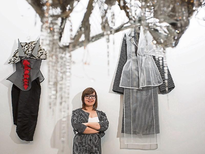 Louise Marchand is pictured with her collection, Dissasociate Picture: Alan Place