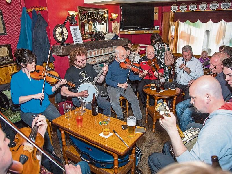 A seisiún in full swing in O’Shaughnessy’s Bar, Kilfinane during last year’s Fleadh. Expect more of the same foot-stomping fun this weekend Photo: Pat Moloney
