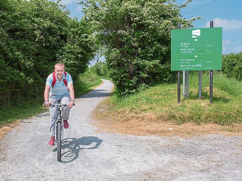 Marcin Wizczewski on the Great Southern Greenway in Newcastle West Picture: Marie Keating 
