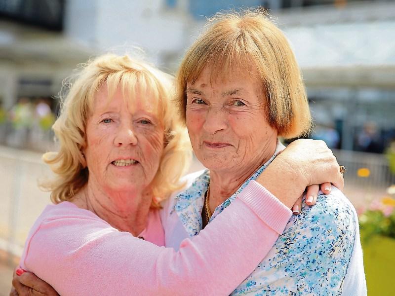Magdalene Limerick laundry survivors Breda Duffy and Martha Osmonde were received by President Higgins Picture; Gerry Mooney/Irish Independent