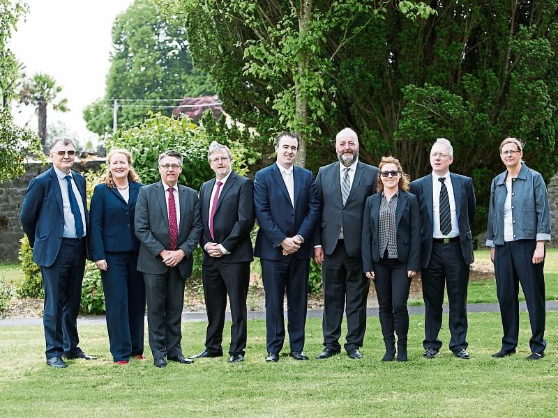 Michael Breen, Det Garda Sgt. Claire McKeon, Kevin Hyland (OBE), Eugene Wall, Det. Supt. Aidan McCarthy, Michael Healy, Carol Murphy, Paul Gunning, and Dr. Amy Healy Picture: Liam Burke