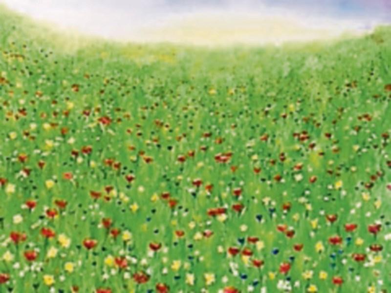 A painting from ‘A Long Time Coming’ by Tarrah Scott which will be on view at the County Library until Friday