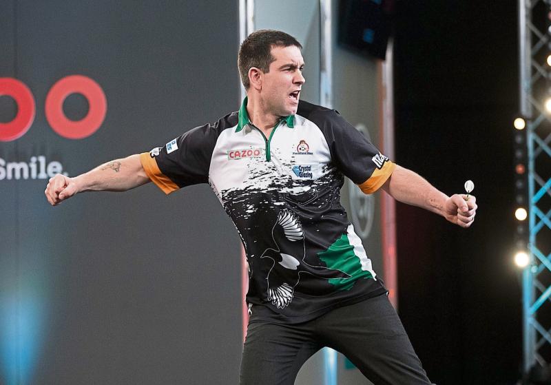 WATCH: Limerick's William O'Connor powers on at World Series of Darts Finals