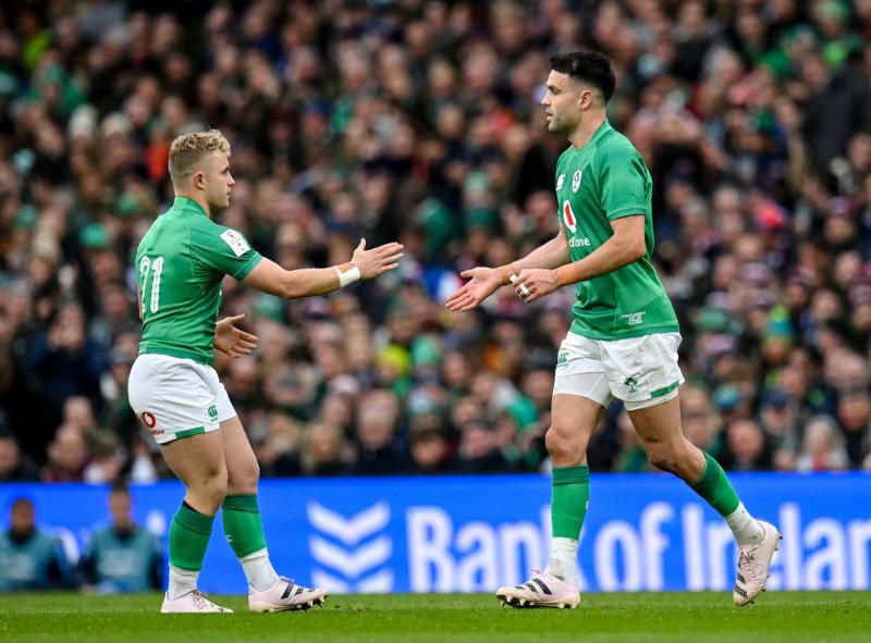 Jonanthan Sexton pays tribute to half-back partner Conor Murray after Ireland's bonus point win