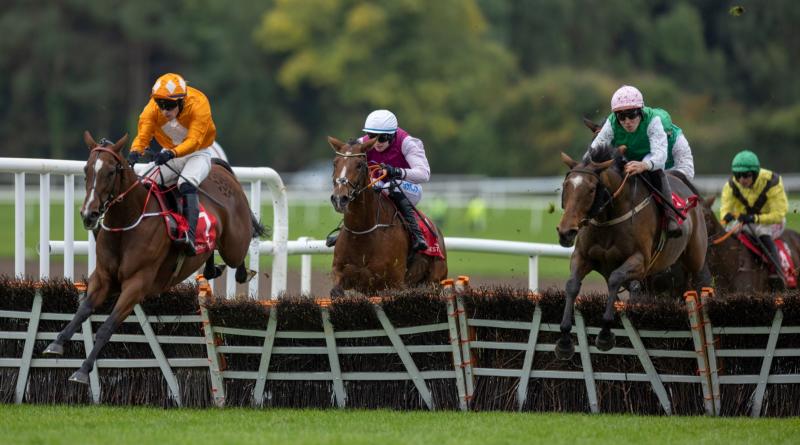 Limerick racing connections in the winners' enclosure
