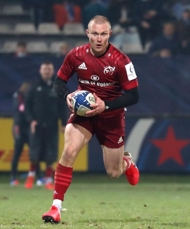 Munster Rugby head coach Johann van Graan issues update on Keith Earls' leg strain