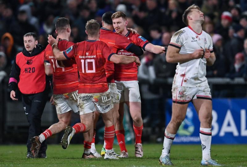 Munster Rugby strike at the death to score precious win over Ulster in URC