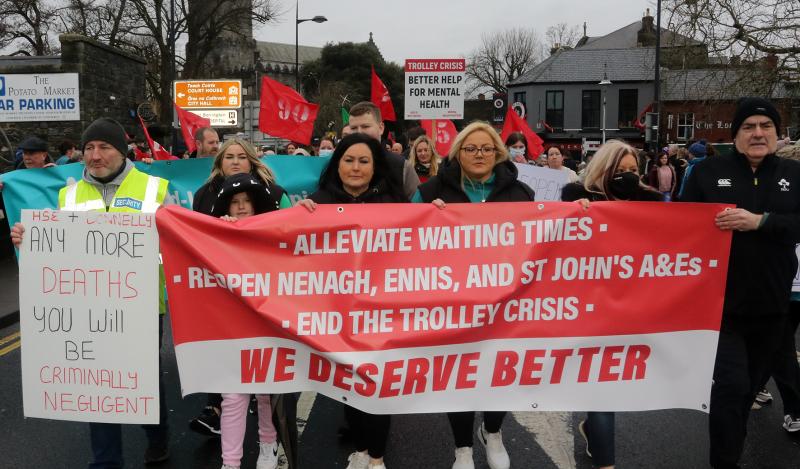 University Hospital Limerick overcrowding sparks another protest 