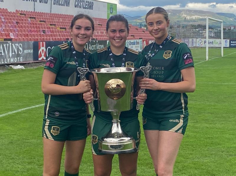 Three Limerick Soccer players win All-Island Cup with Galway Utd Women