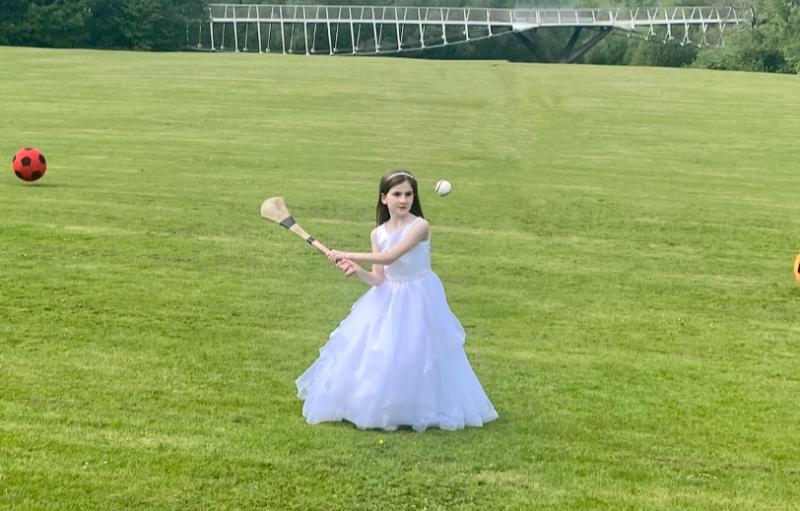 Limerick schoolgirl strikes a pose after making her Communion