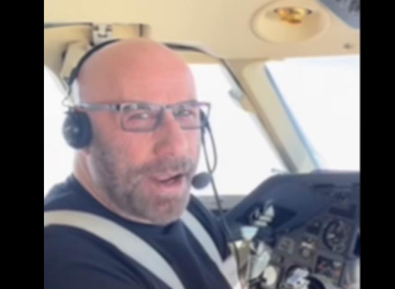 Hollywood superstar flies his own plane into town for 'business trip'
