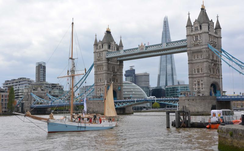 Ilen ship docks in London from Limerick to mark Anglo-Irish special event