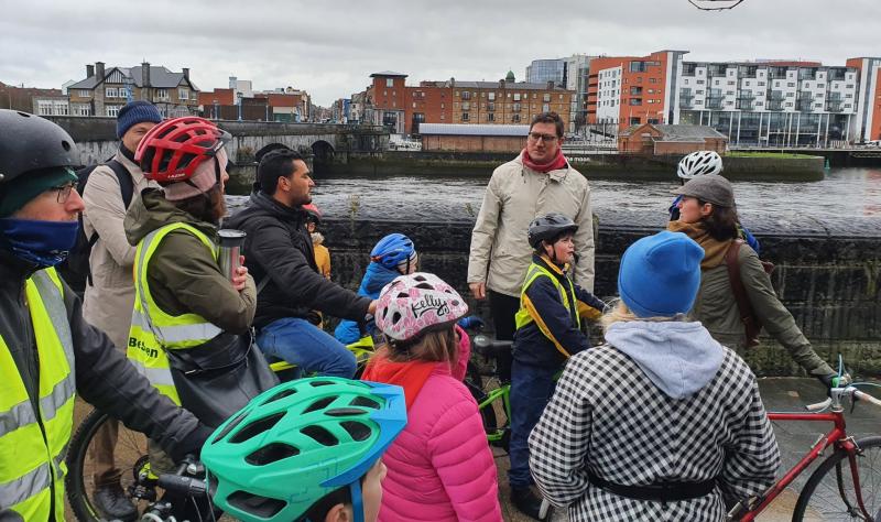 Transport Minister joins Limerick pupils as they bike their way to school