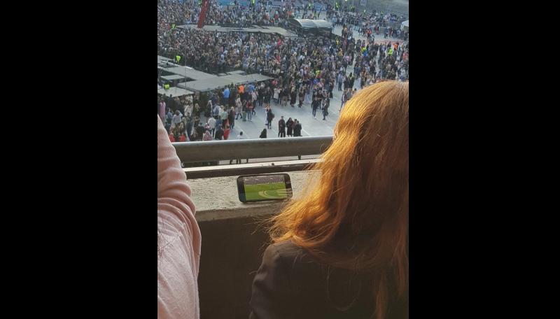 Heartwarming story behind woman seen watching Limerick match at Ed Sheeran concert 