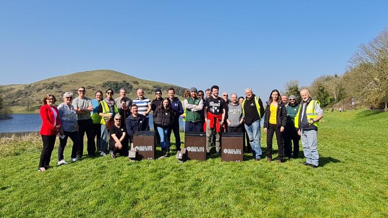 Limerick groups and business team up to install new bee habitats at Lough Gur 