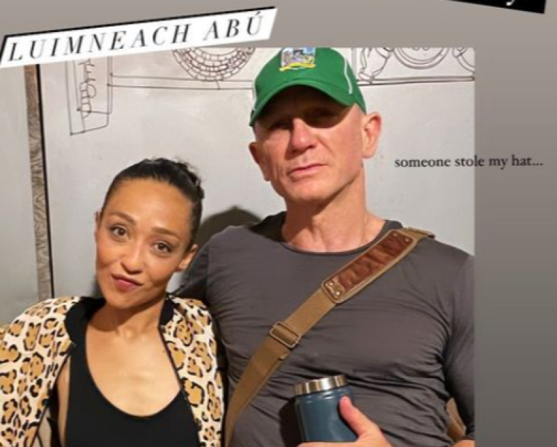 James Bond cheers on Limerick hurlers from Broadway 