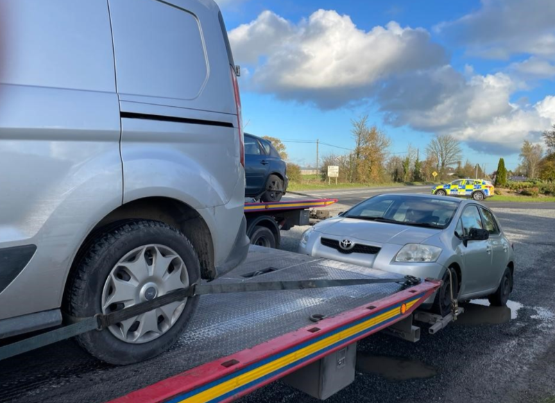 Three vehicles seized at multi agency checkpoint