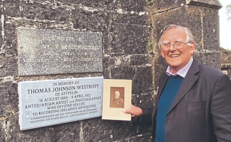 Commemorative plaque unveiled at Limerick graveyard to honour noted  antiquarian