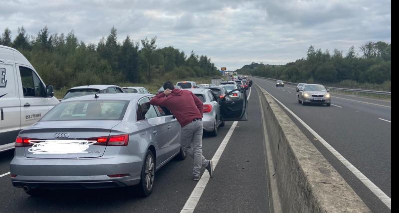 Limerick motorists experience long delays after vehicle catches fire on motorway