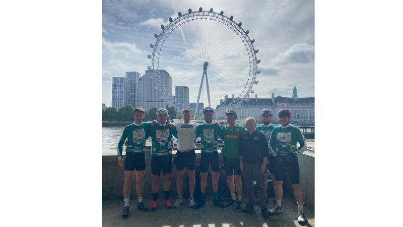 Cyclists take on 800km charity challenge from London to Lahinch in memory of their friend 