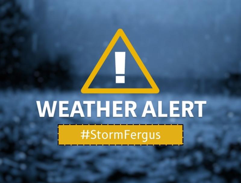 Alert: Weather warnings issued for Clare as Storm Fergus approaches