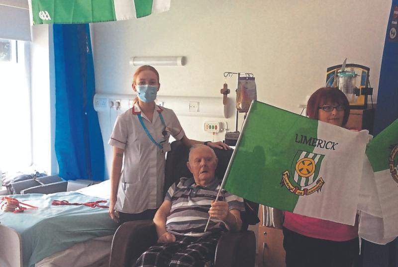 Proud Galway man pays for Limerick bunting in wards at Limerick hospital