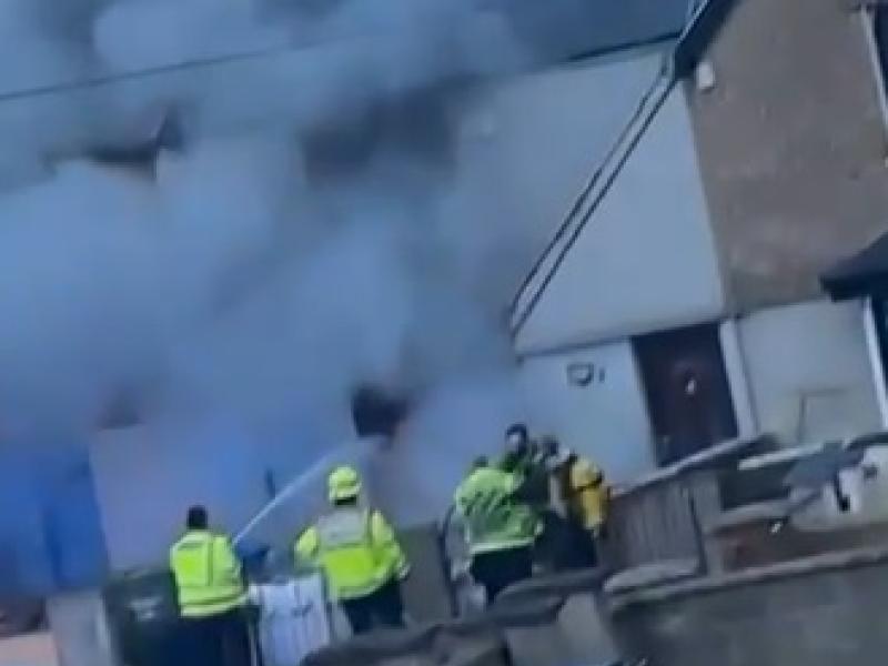 Limerick firefighters at scene of house blaze