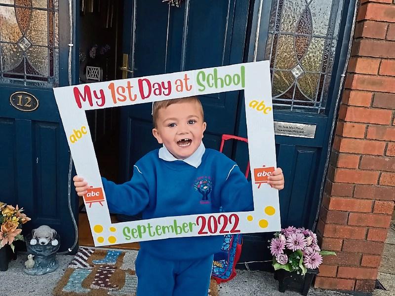 No tears for brave Limerick boy Noah on his first day at school