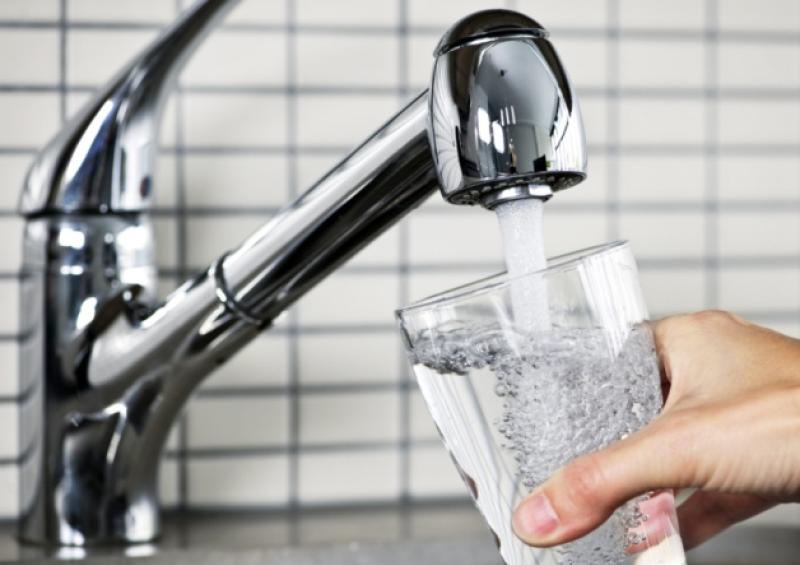 Filling glass of tap water