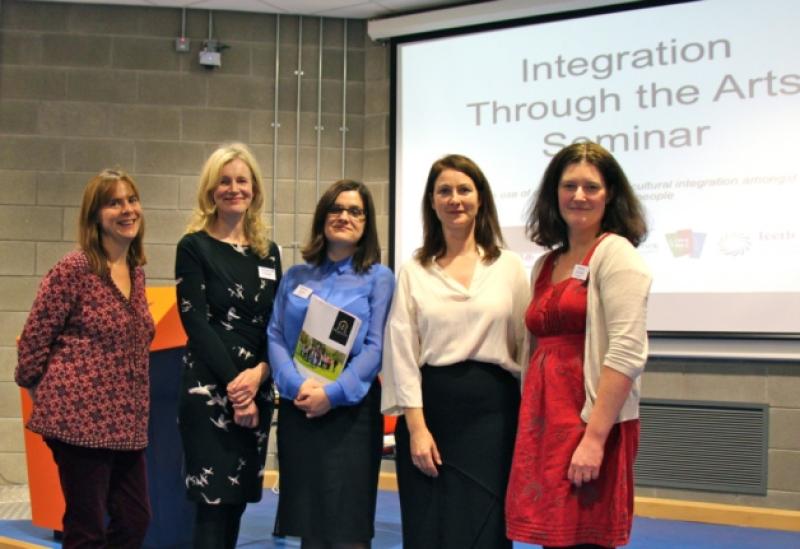 Joanna Parkes of Friars' Gate, Margaret O'Keeffe, Mary Immaculate College, Michelle Carew, NAYD, Fiona Quinn, Friars Gate and Rhona Dunnett, NAYD, at the recent seminar