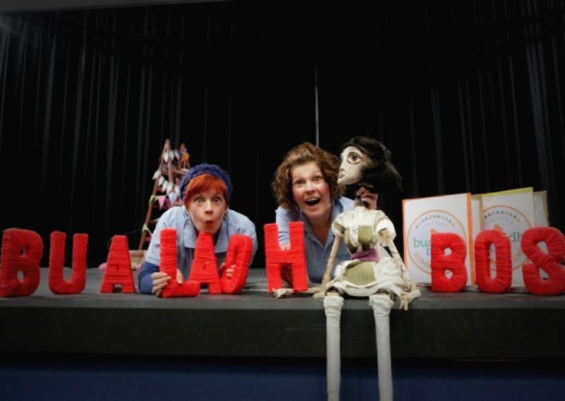 A big round of applause: Jean McGlynn and Kathleen Turner launching the Bualadh Bos Summer Camps in the Lime Tree this week. Picture: Brian Arthur / Press 22